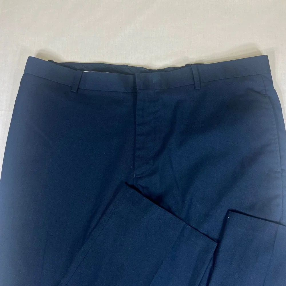 INC International Concepts Mens Slim Fit Navy Blue Dress Pants 36x32